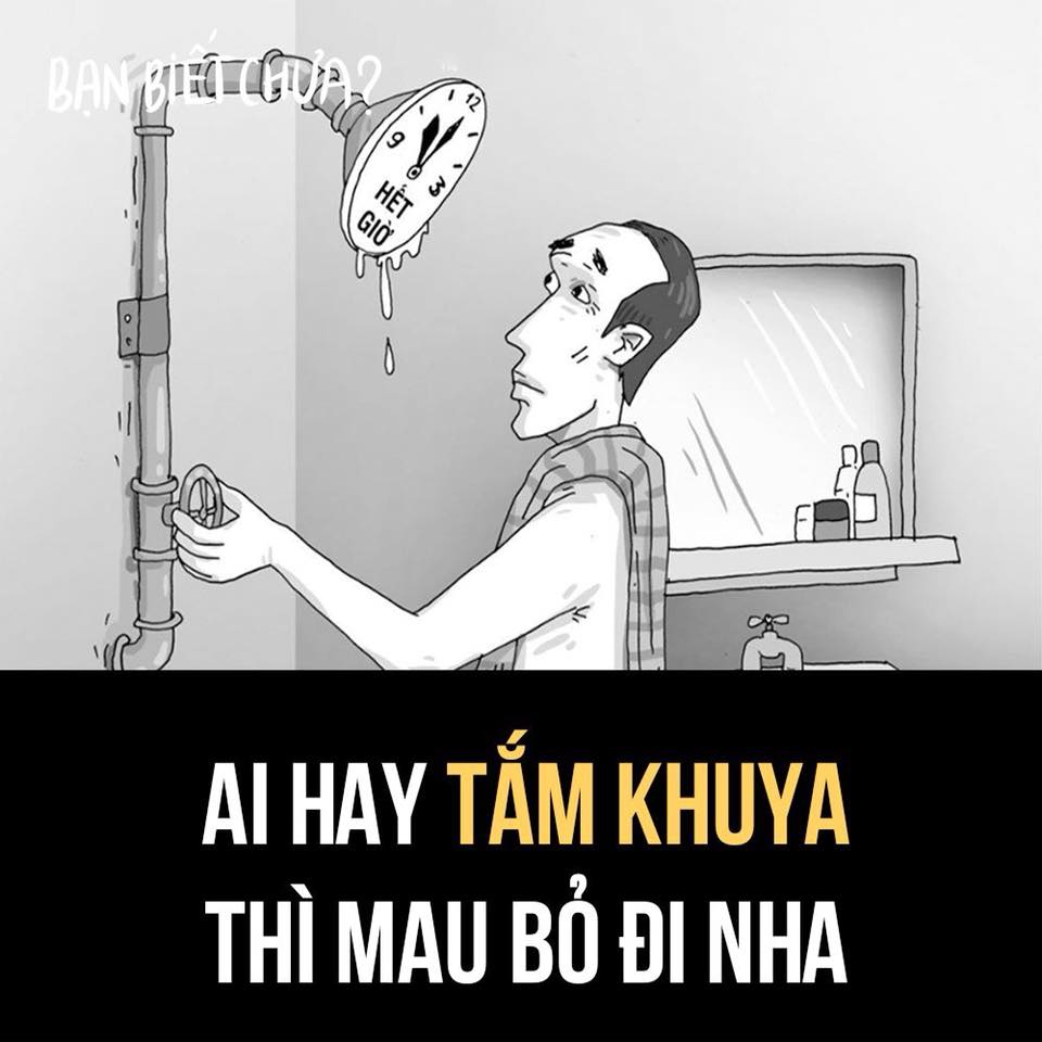 Ai hay tắm khuya thì mau bỏ đi nha